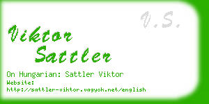 viktor sattler business card